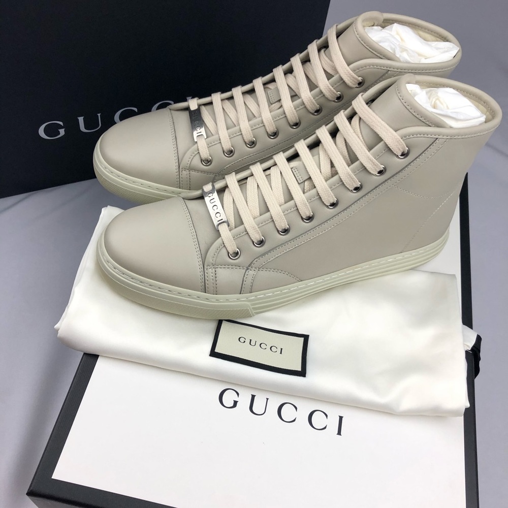 NWT Gucci Men's High Top leather Sneaker US 9.5
